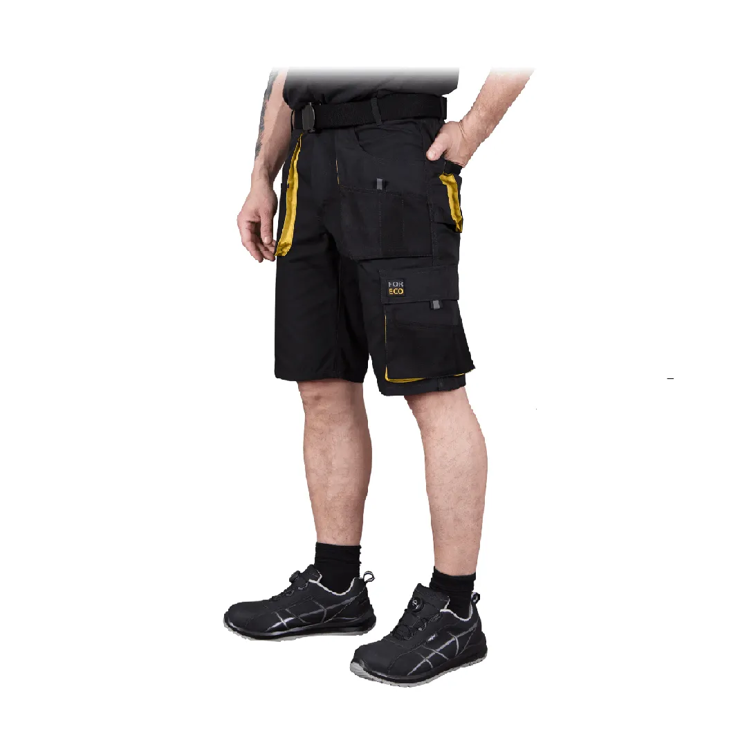 Foreco Black/Yellow Short - Munkavédelmi Rövidnadrág